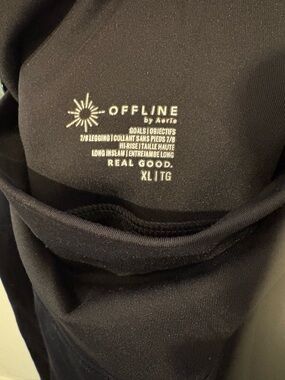 Offline by Aerie Black 7/8 High-Rise Leggings